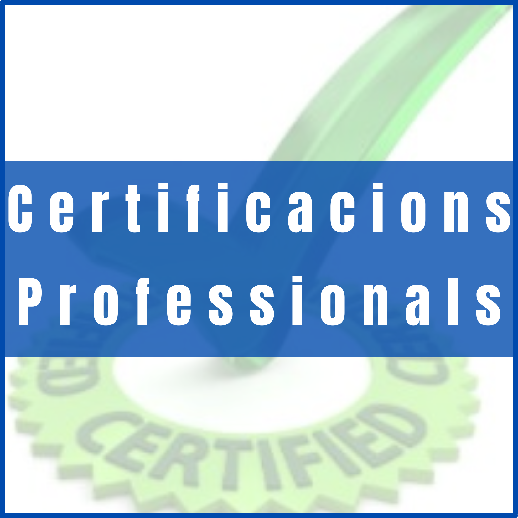 certificacions professionals