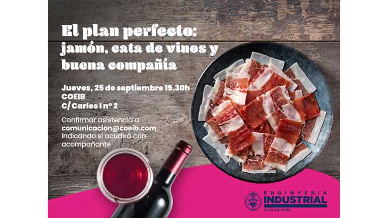 Imagen del evento Cata de jamón, cata de vinos y networking entre compañeros